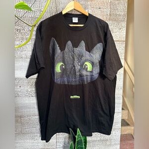 DreamWorks | "Dragons" Toothless Big Face Cotton T-Shirt - 2XL, Unisex